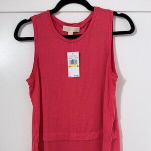 Michael Kors Bright Coral Tank Top Size Medium  - NWT
